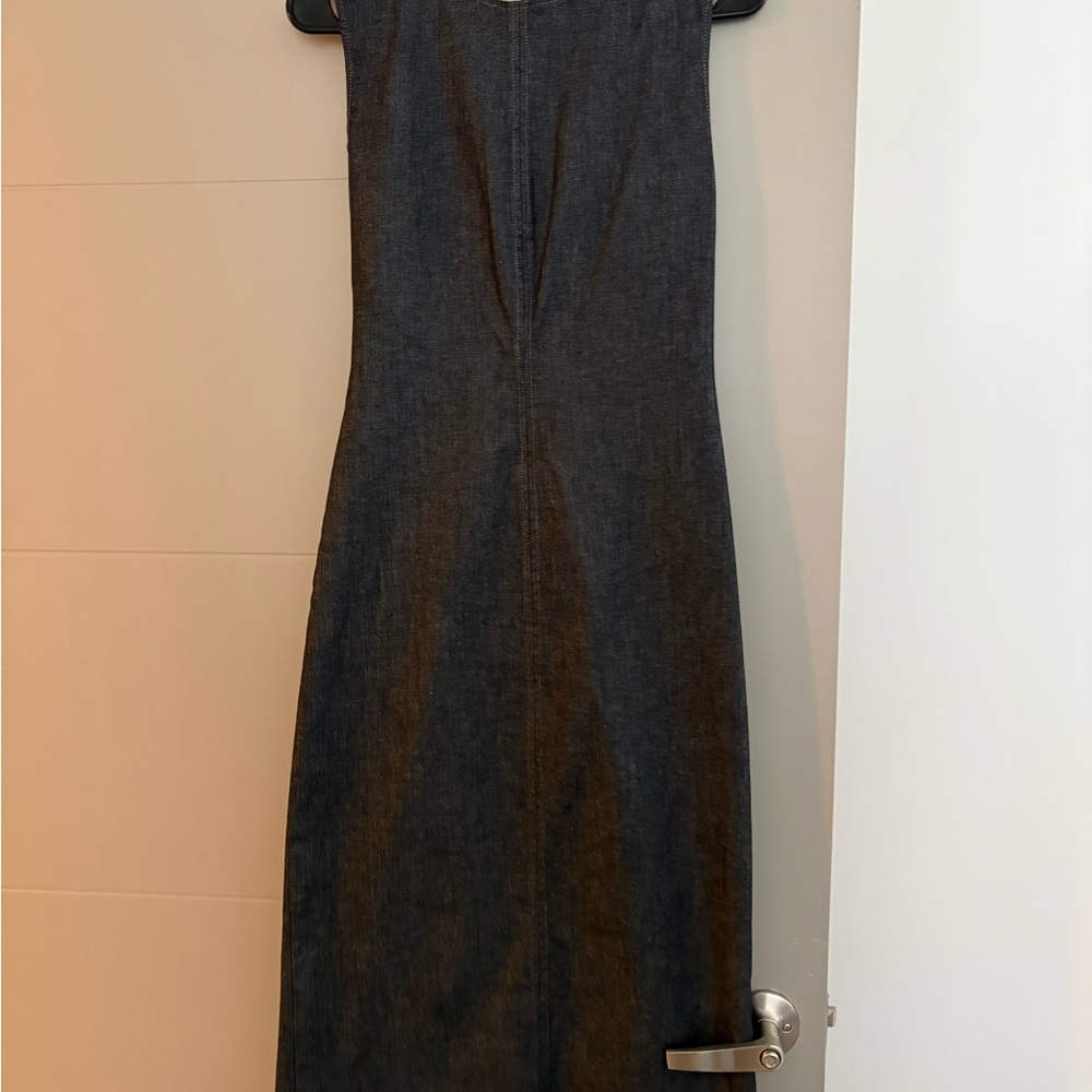 Zara Charcoal Sleeveless Midi Dress